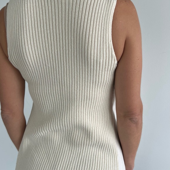 Cream fur vest - Picture 3 of 4